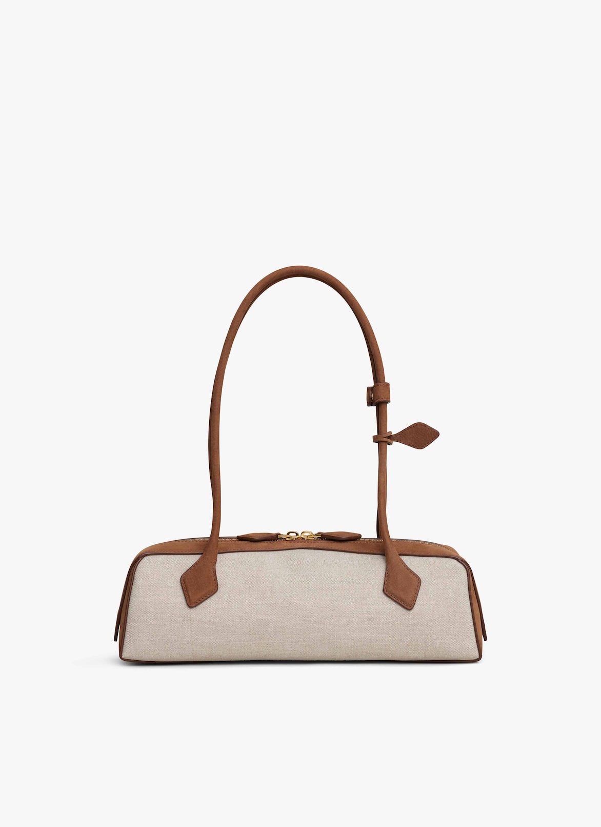 LE TECKEL MEDIUM BAG IN CANVAS AND NUBUCK ALAÏA UMBER LE TECKEL MEDIUM BAG IN CANVAS AND NUBUCK